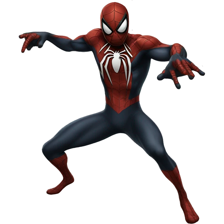 Black spiderman emoji