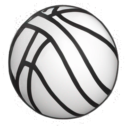 Basket ball black and White emoji