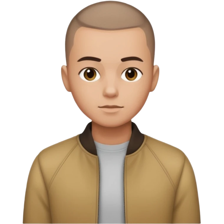 ((realistic photo style)), close-up portrait of the person with a clean buzz cut hairstyle, sharp fade on the sides, natural hair color, keep the same face, outfit, and pose, no background change emoji