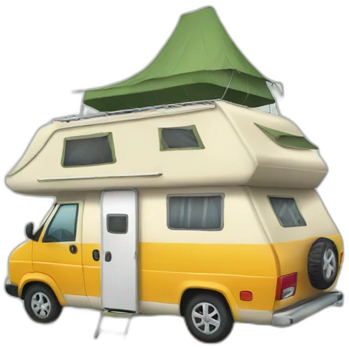 Camping car emoji