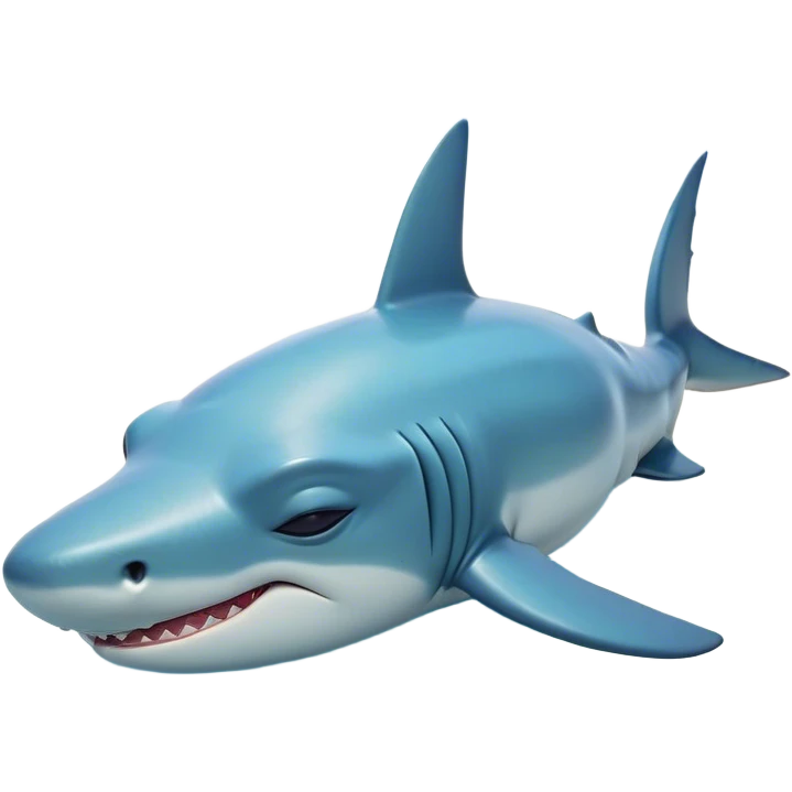 Meme-Worthy Cute Sleeping Hammerhead Shark Portrait Emoji, Head and body resting peacefully with a contented expression, showcasing its uniquely shaped hammerhead with closed, serene eyes and a relaxed, streamlined form, Simplified yet adorably endearing features, highly detailed, glowing with a soft, drowsy ocean light, high shine, relaxed and utterly lovable, stylized with an air of playful laziness, soft glowing outline, capturing the essence of a sleeping hammerhead that feels destined to become the next viral icon of adorable slumber! emoji