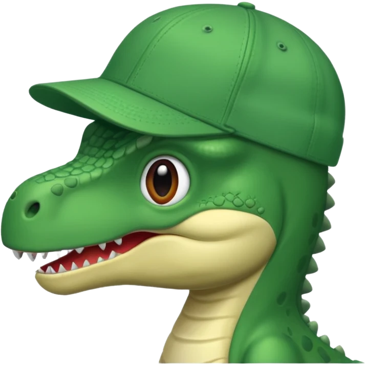 Dinosaure avec une casquette  emoji
