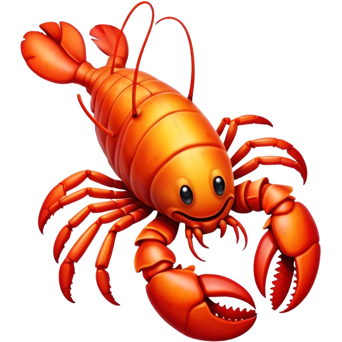 Clown lobster emoji