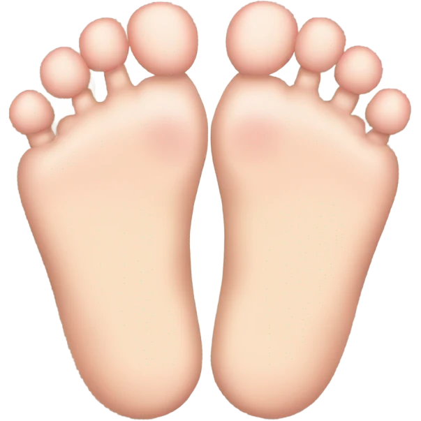 Cute baby feet emoji