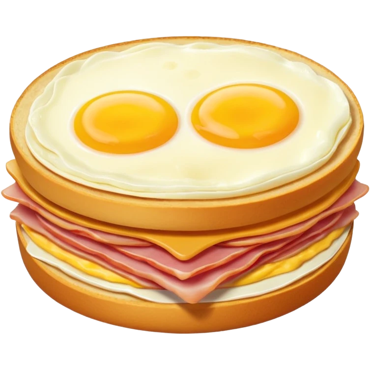 egg cheese and ham emoji