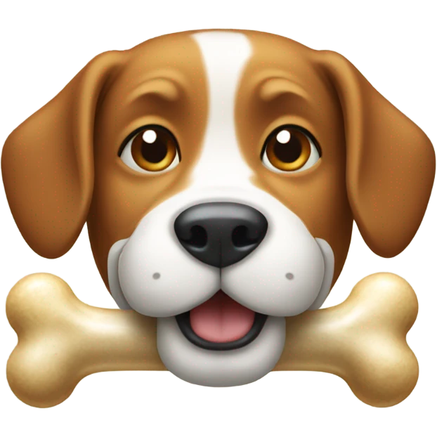 Dog with bone  emoji