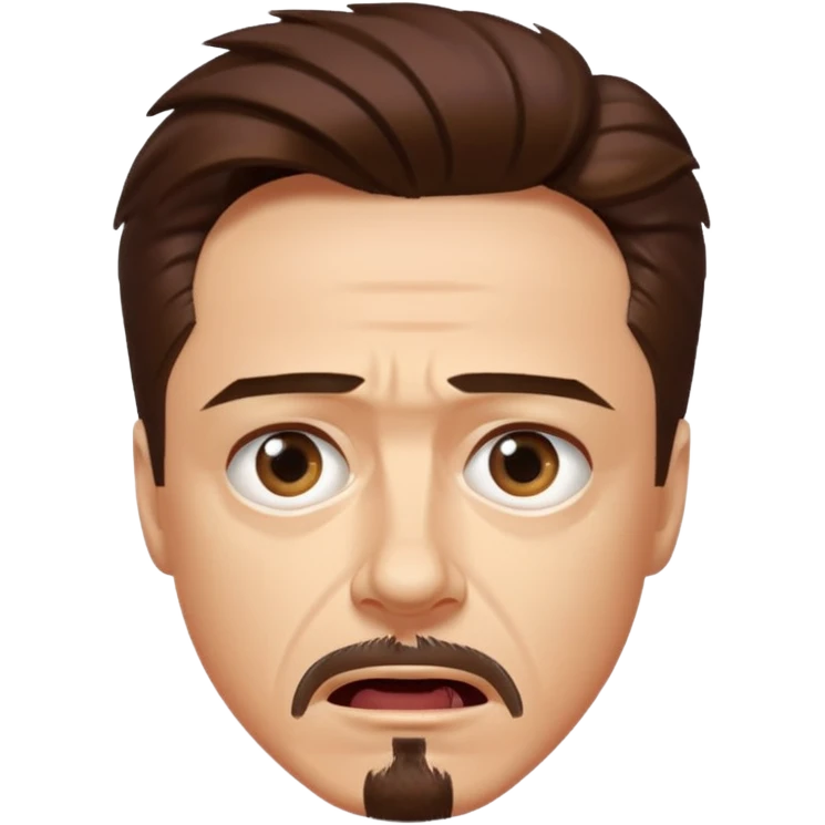 suprised tony stark emoji
