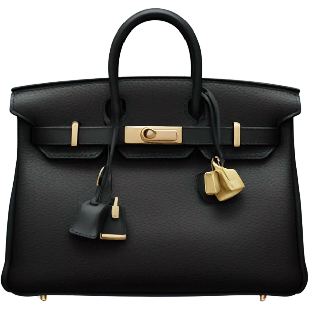 black hermes birkin bag emoji