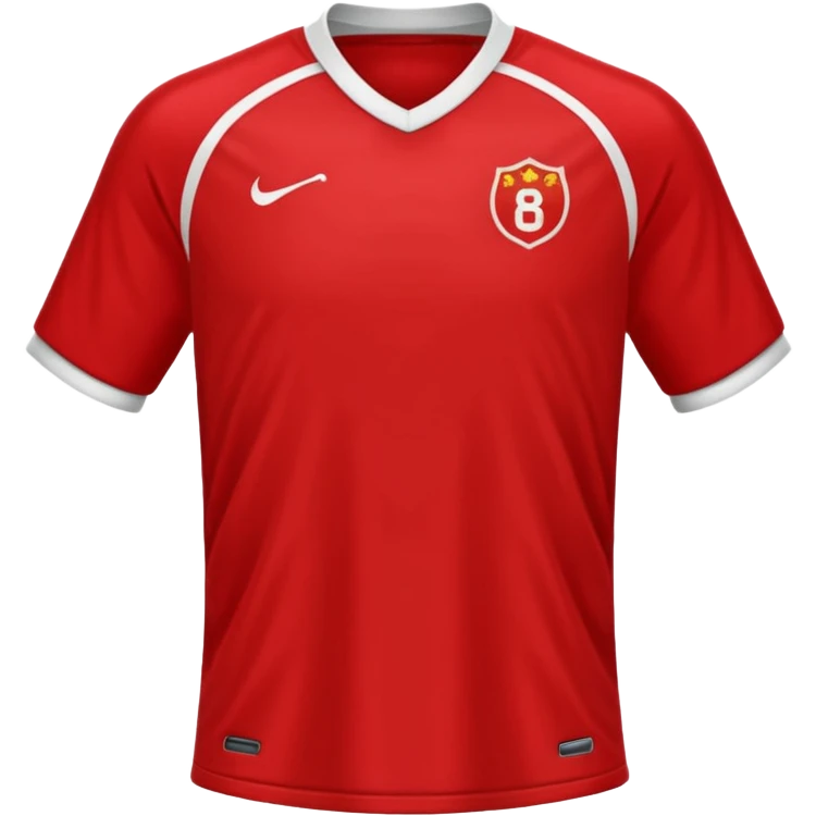 solid red soccer jersey emoji