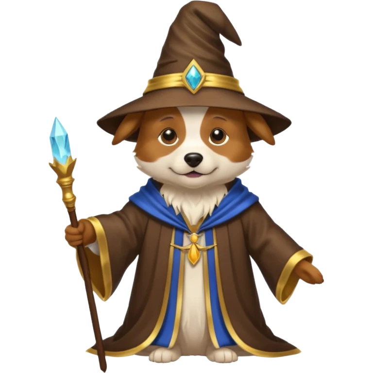 Dog wizard emoji