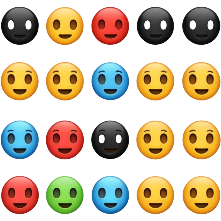 Emogis color negro emoji