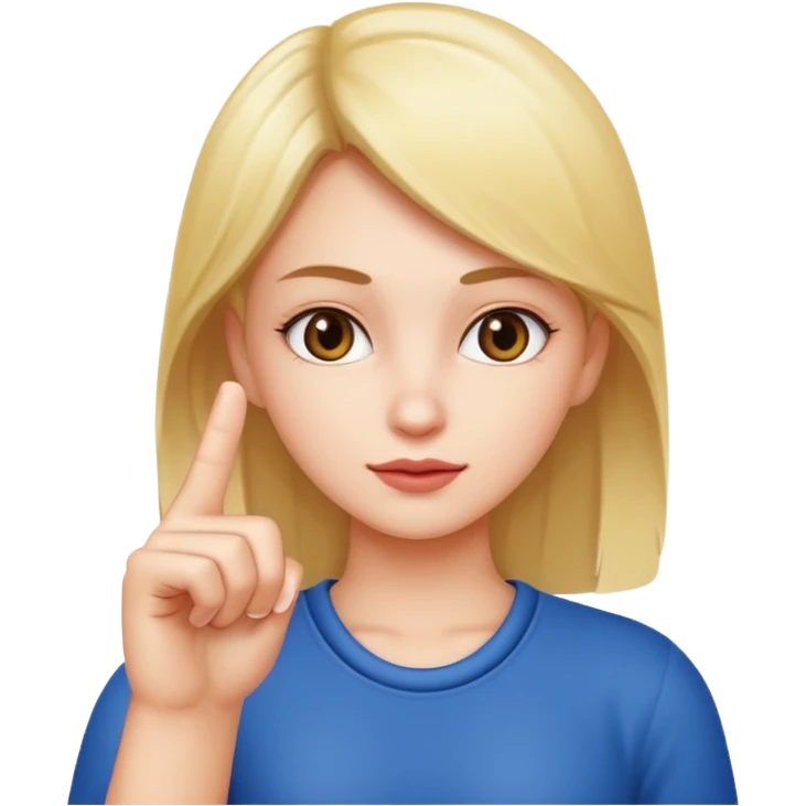Girl with middle finger emoji