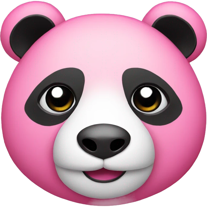 Pink panda emoji