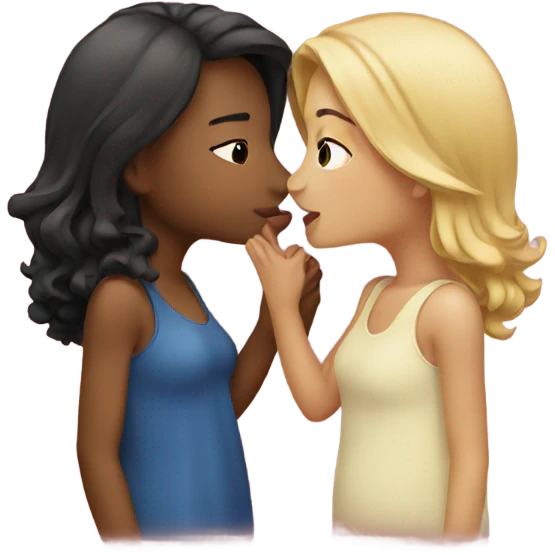 2 girls kissing emoji