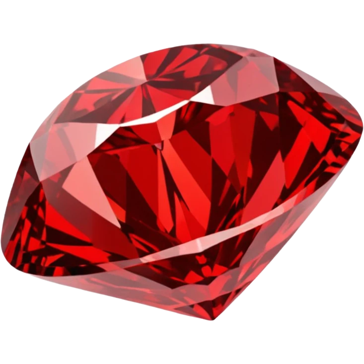 Red diamond with "RED" written on its front emoji