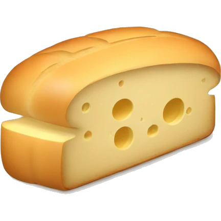 Bread with a slice of cheese emoji