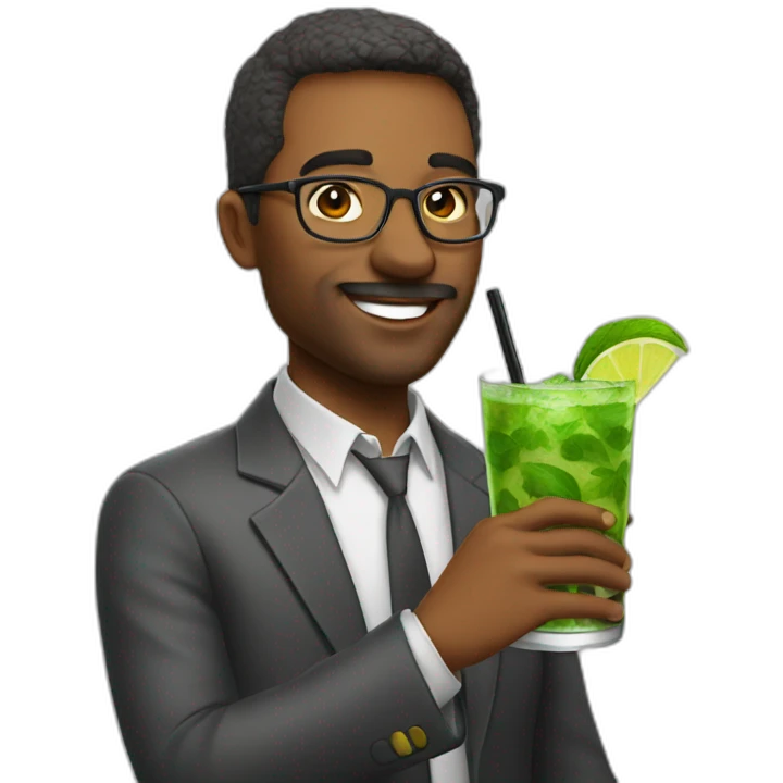 teacher with a mojito emoji