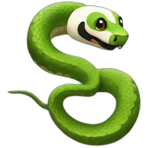 snake-panda emoji