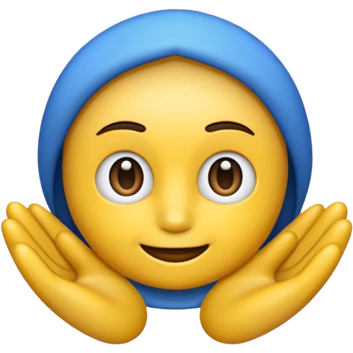 Синий квадрат на котором нарисована галочка  emoji