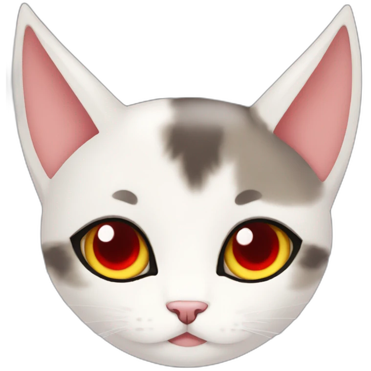 Neko girl with red eyes emoji
