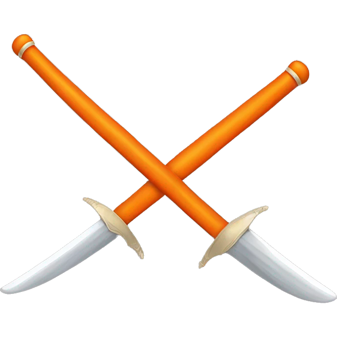 une epee orange emoji
