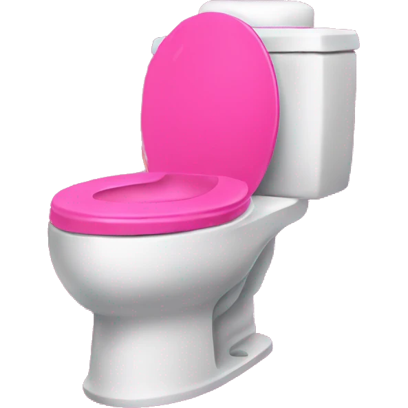 Hot pink toilet  emoji