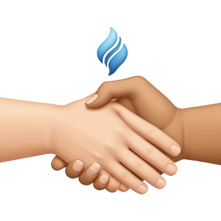 two hand shaking, spitex schweiz logo emoji