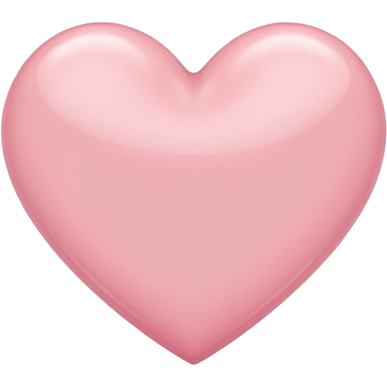A cute light pink heart emoji