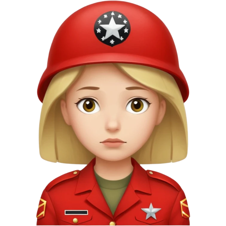 The girl is waiting for her boyfriend from the army and thinks about him emoji