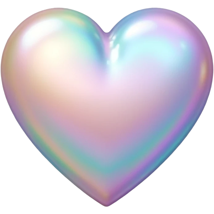 pastel heart with a pearl texture emoji