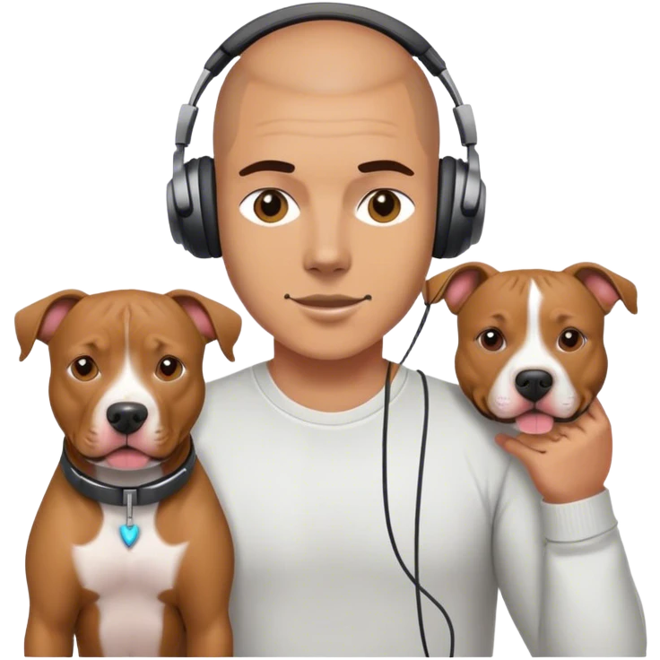 Pitbull hear eyes emoji