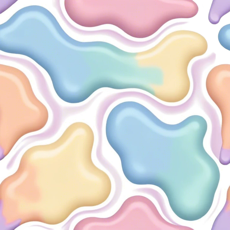 melted pastel paint colors pattern  emoji
