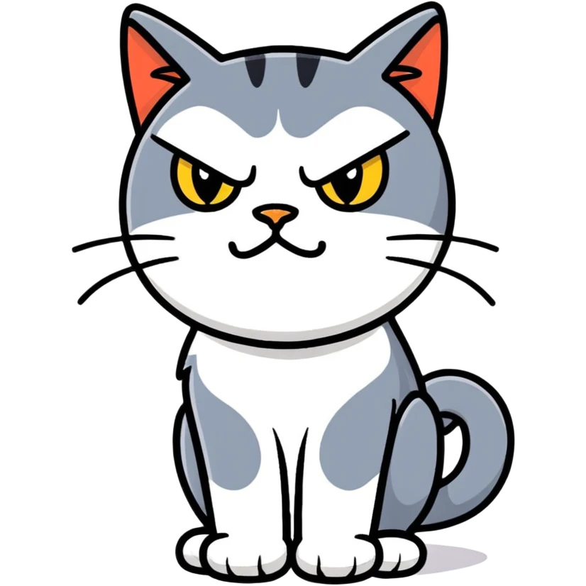 Angry Larry the cat emoji