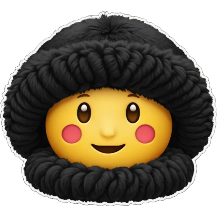 làm emoji mũ papakha của khabib emoji
