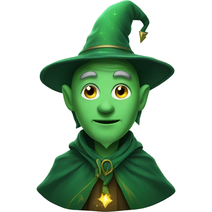 Green wizard emoji