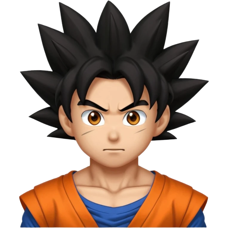 Goku MUI with glowy eyes emoji