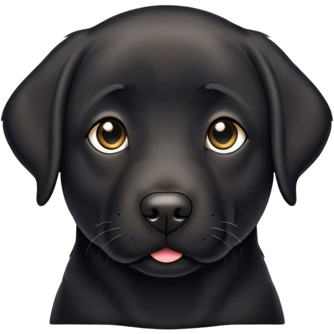 black lab emoji