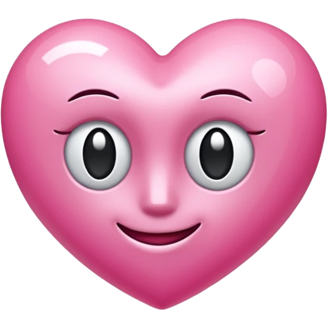 Coração rosa e branco emoji