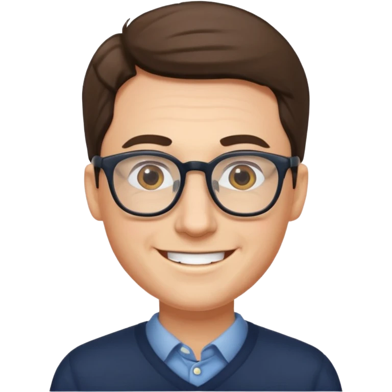 안경쓴 남자 emoji