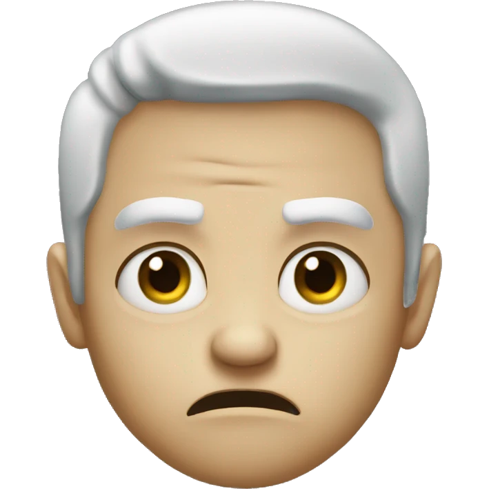 Angry face emoji blank stare emoji
