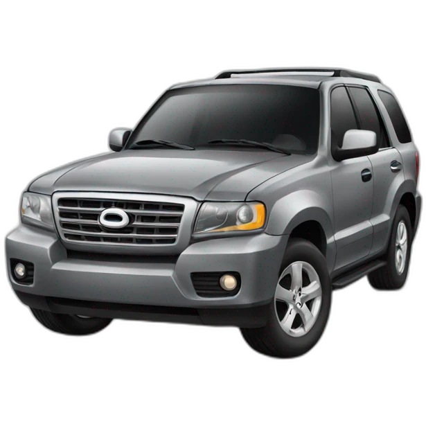 gray suv car emoji
