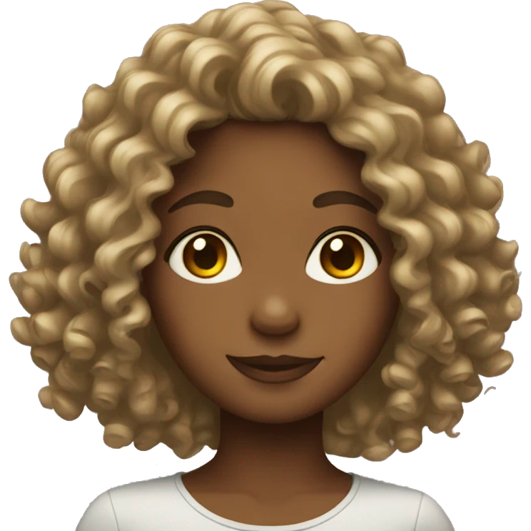 girl with curly hair  emoji