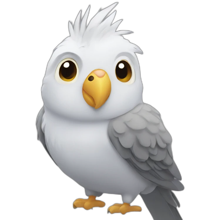 grey cockatiel emoji