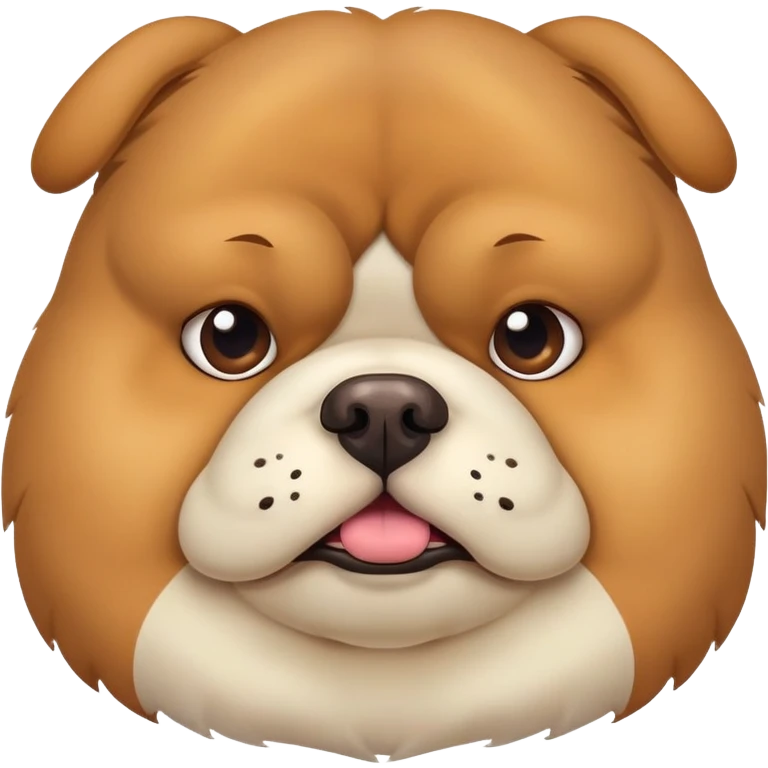 Fat Dog ugly emoji