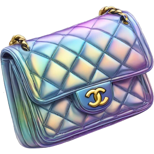 Iridescent Chanel bag emoji