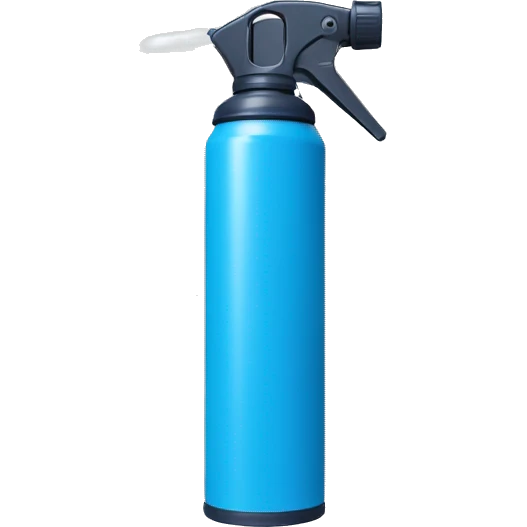 spray can, color blue, regular small spray nozzle emoji