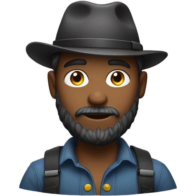 bearded boy in hat emoji