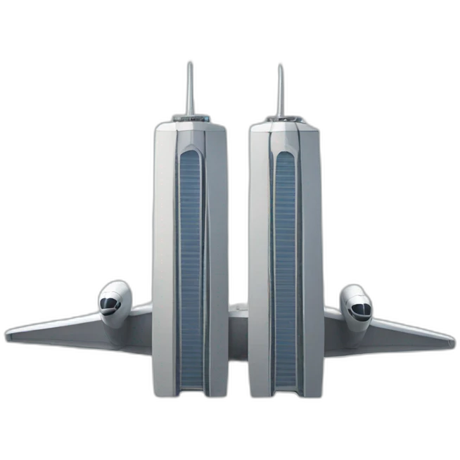 Plane twin tower emoji