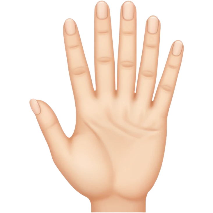 Hand showing three fingers  emoji