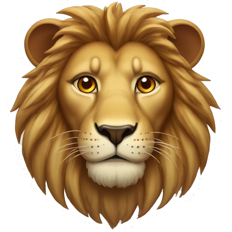 Lion avec des yeux rouges emoji